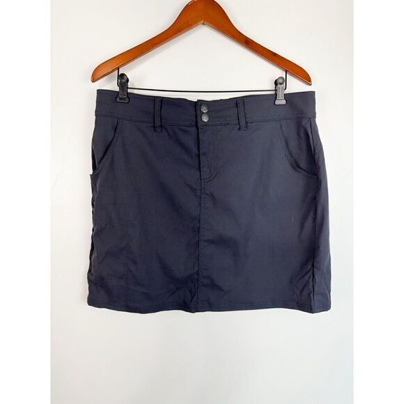 Prana Womens Moonrock Halle UPF 50 Zion Stretch Skirt Skort Pockets Size 14 Grey - Picture 1 of 6